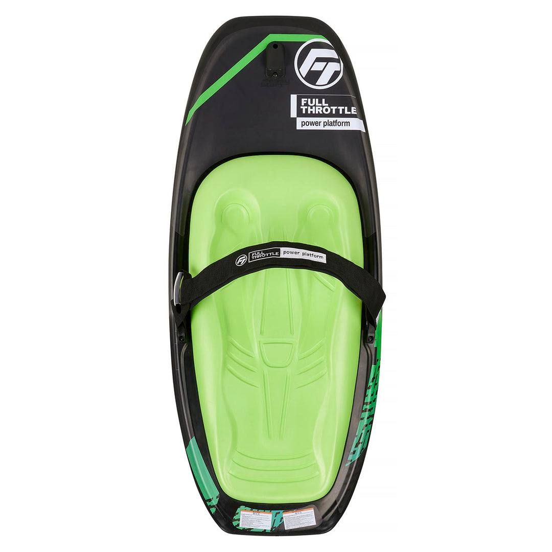 Power Platform Kneeboard: green/black, strap included, continuous rocker for comfort.