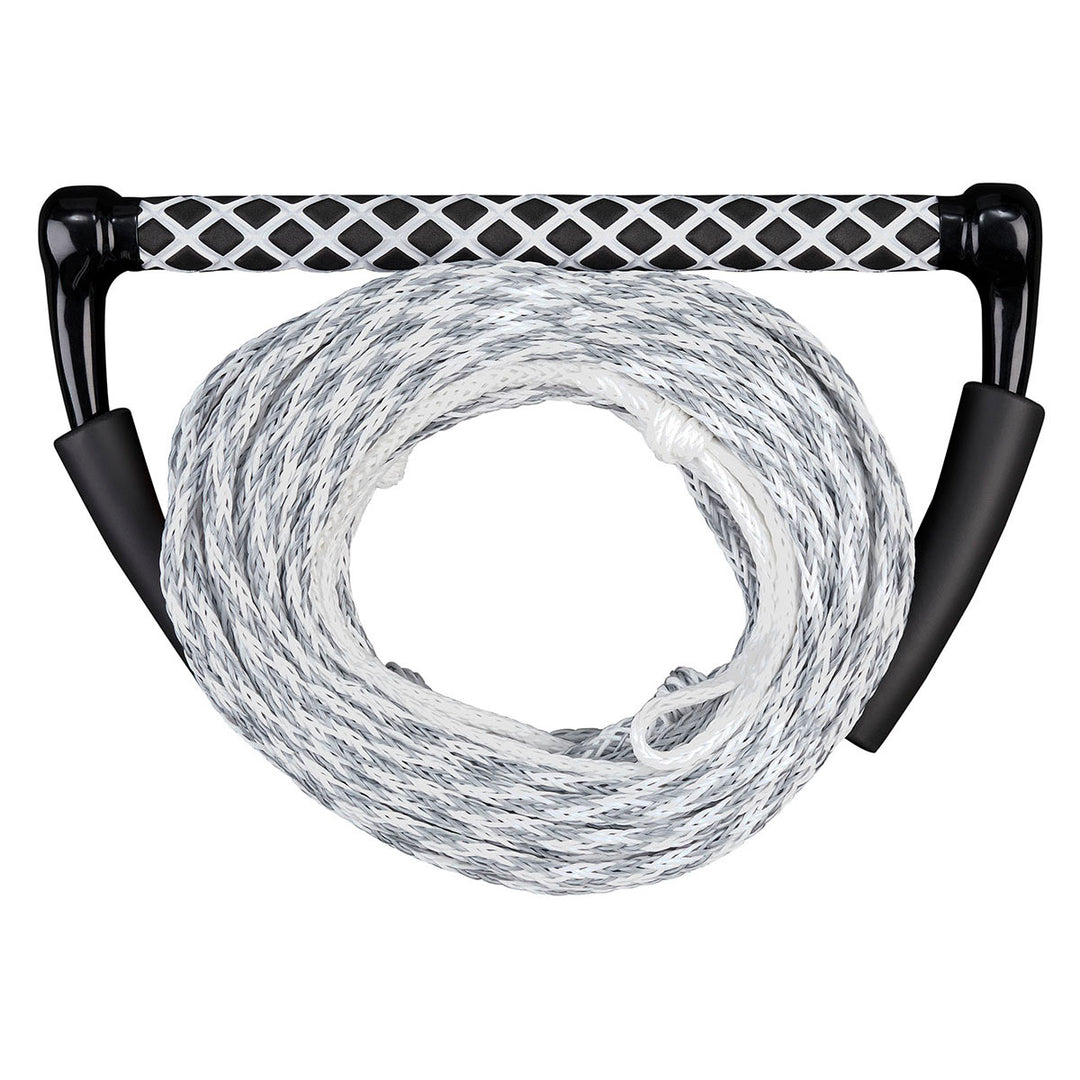 3 Section Rope with checkered handle in black/white for max rider weight.