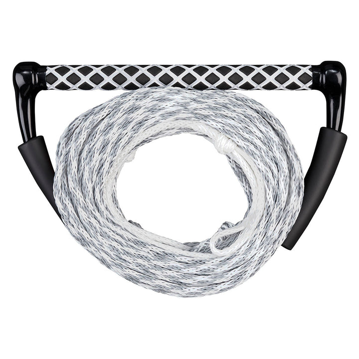 3 Section Rope with checkered handle in black/white for max rider weight.